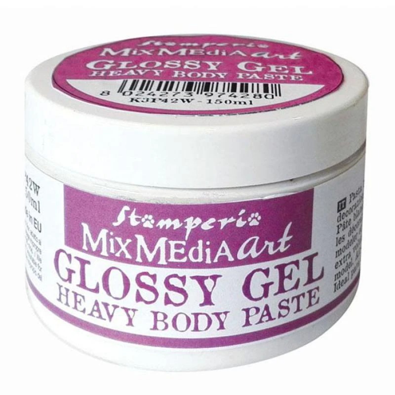 Глосси гель (паста)  "Heavy Body Paste" от Stamperia, прозрачная, 150 мл