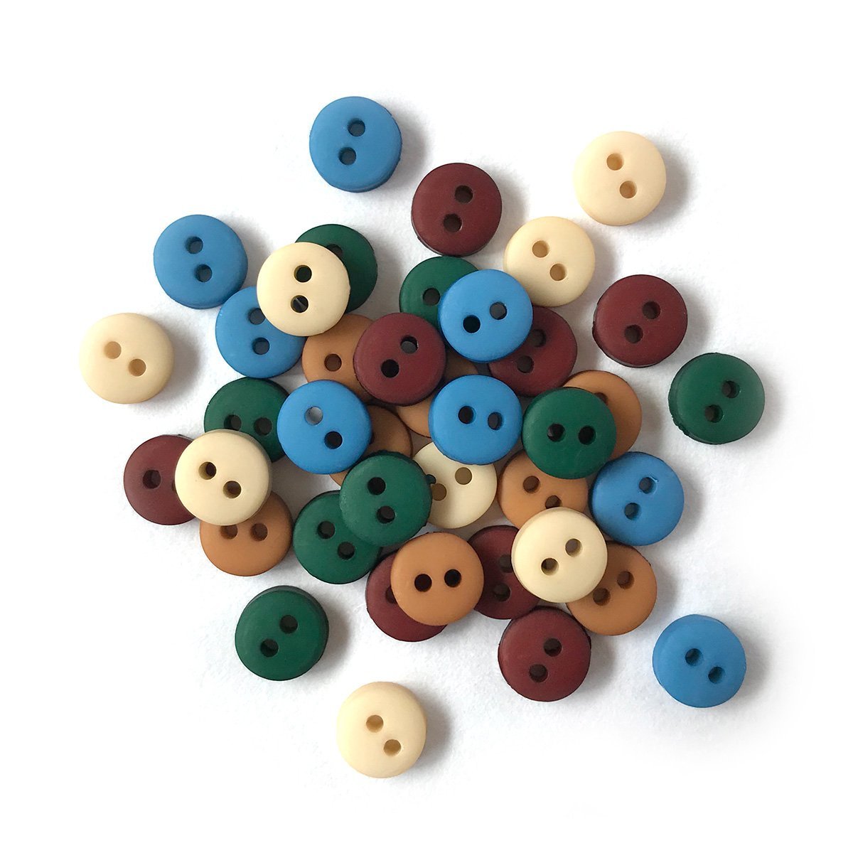 Набор декоративных пуговичек Tiny Round Buttons - Country