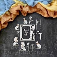 Набор чипборда Боги Египта к коллекции Египетская сила от GoldenScrap и EasyBusyHobby