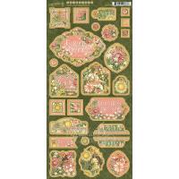 Набор чипборда из коллекции "Garden goddess" от Graphic 45, 15х30 см
