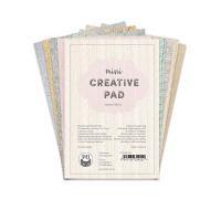 1/2 Набора фоновой бумаги CREATIVE PAD - FABRIC от P13, 10х15, 12 листов, 240 г/м
