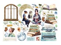 Набор высечек из чипборда плотностью 300 г к коллекции Secret diary от Stamperia, DFLCT44