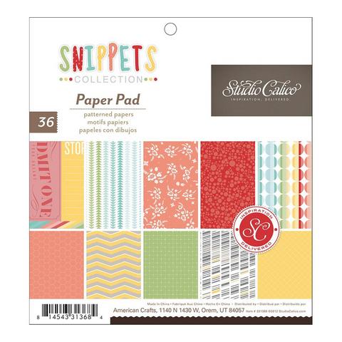 Набор бумаги American CraftsStudio Calico 331368 Snippets 36листов, 15х15 см