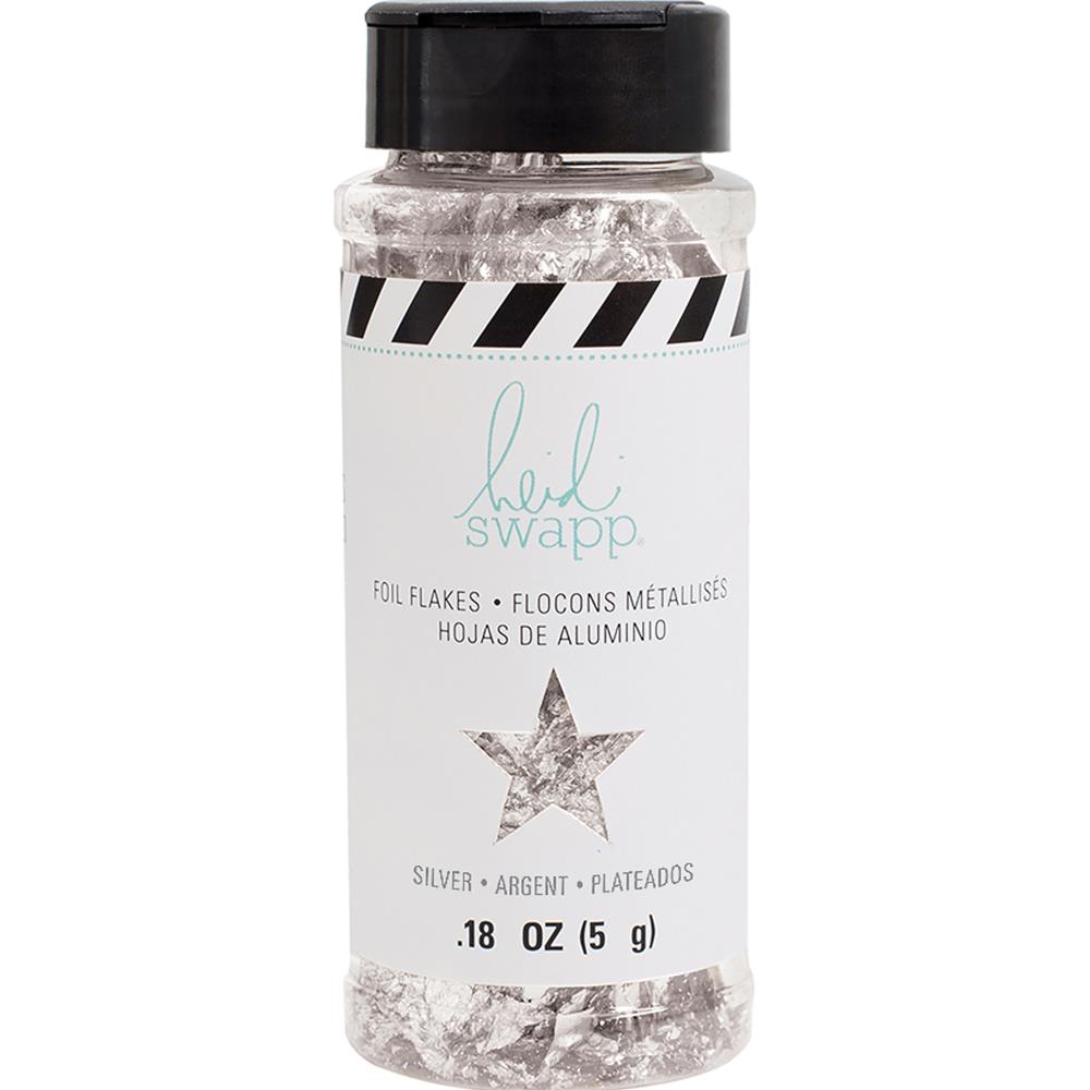 Фольгированные хлопья (поталь) Heidi Swapp Foil Flakes Серебро
