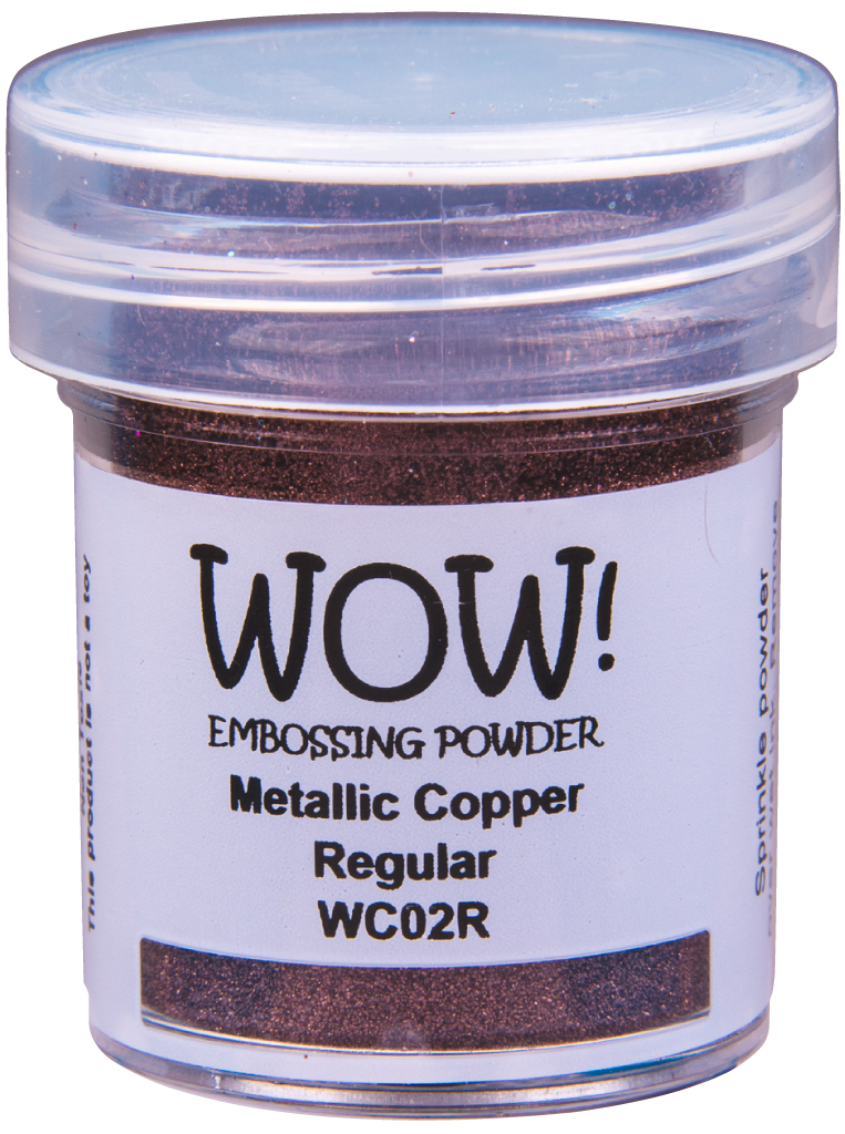Металлизированная пудра для эмбоссинга "Copper - Regular" от WOW!,  медный, размер обычный