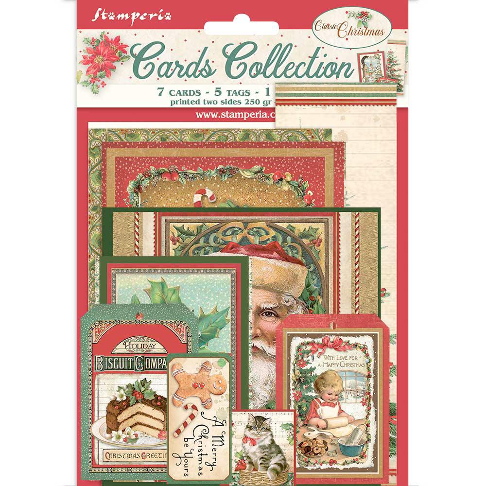 Набор карточек к коллекции "CLASSIC CHRISTMAS" от Stamperia