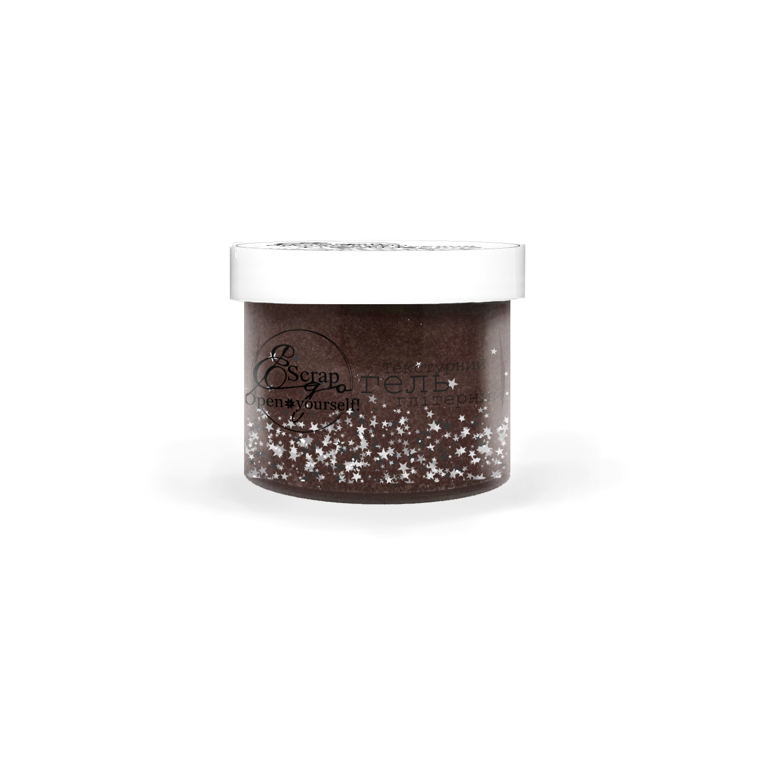 Текстурный глиттерный гель  Ароматный кофе от ScrapEgo, 100 мл