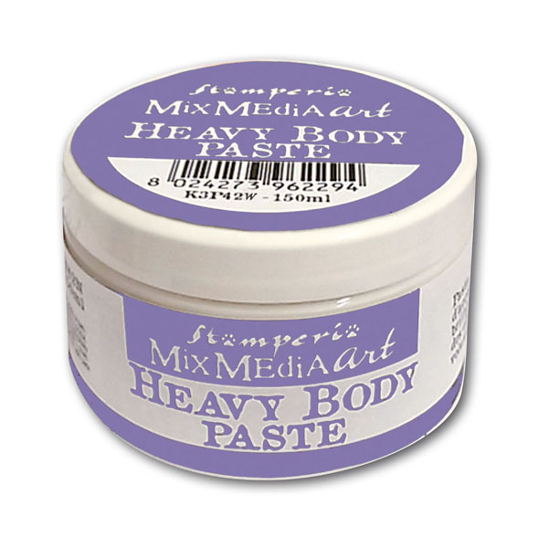 Паста для создания экстра объема Heavy body paste (белая), 150 мл, от Stamperia