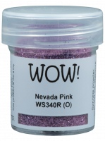 Пудра для эмбоссинга с глиттером Nevada Pink от WOW!, размер обычный