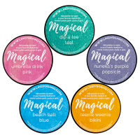 Набор сухих красок Summer Break от Lindy's Stamp Gang Shimmer Magicals 5 шт по 7 г