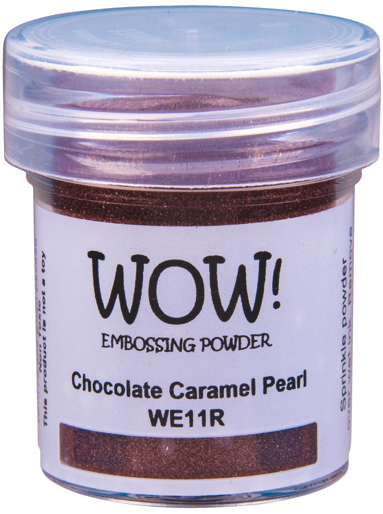 Перламутровая пудра для эмбоссинга "Chocolate Caramel Pearl - Regular" от WOW!, размер обычный