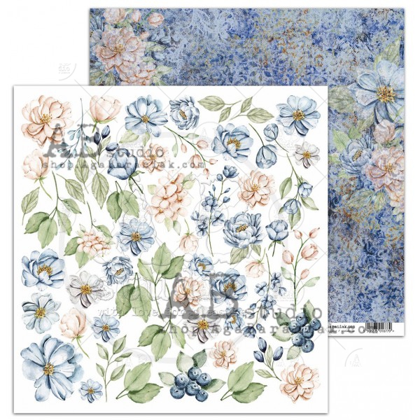 Лист двусторонний "Lovely Day"- sheet 6 - The other side - 30,5x30,5 см, 250 гр/м2, от AB studio