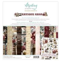 Набор двусторонней бумаги ANTIQUE SHOP, 12 листов 30,5х30,5 см, 240 г/м, от Mintay Papers