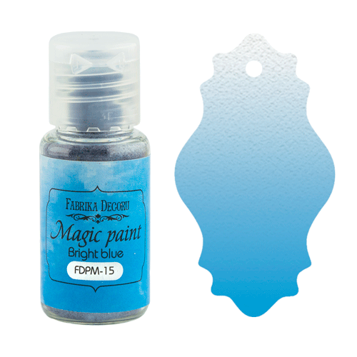 Сухая краска "Magic paint" цвет "Ярко-голубой", 15мл