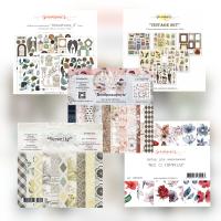 Cет №1 из 5 наборов бумаги Summer Studio (Саммер Студио) 20x20 см