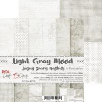 1/4 Набора двусторонней бумаги LIGHT GRAY MOOD, 15,25х15,25 cm, 190 гр./кв.м, 6 л. (6л.х1) , от Craft O'Clock