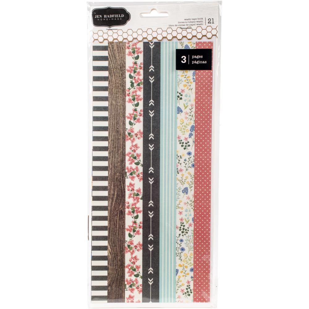 Набор наклеек Jen Hadfield Simple Life Washi Tape Strip  (3 листа)