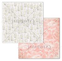 10 шт! Лист двусторонней бумаги Our home (Наш дом) к коллекции Spring festival (Весенний фестиваль), 190гр, 30,5*30,5см, SS15122021-4, от Summer Studio (Саммер Студио)