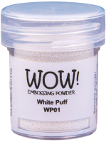 Пудра для эмбоссинга для создания "пухлости" - White Puff от WOW!, белый