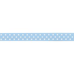 Лента May Arts Polka Dot Blue, Ширина 1,5 см, 1 ярд