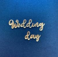 Акриловая надпись  "Wedding day"