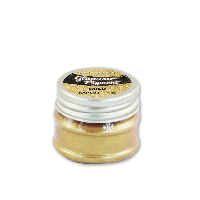 Пигментная пудра "Glamour Powder Pigment " от Stamperia, 7 гр, золотой, KAPG02