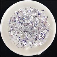 Пайетки круглые Колечки фиолетовый кристалл, 10 г