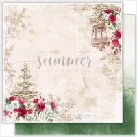 10 шт! Лист двусторонней бумаги "Serenity garden" 190гр,30,5*30,5см, SS15062020-1, от Summer Studio