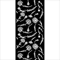 Трафарет к коллекции WELCOME HOME FLOWERS от Stamperia, 12x25 см, KSTDL78