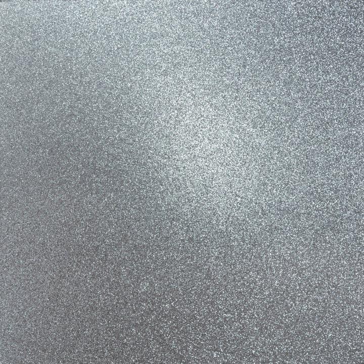 Кардсток с глитером серебро "Glitter Cardstock Steel" от Kaisercraft, 30х30 см