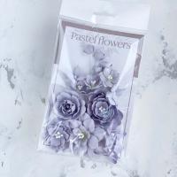 Набор цветов Базовый микс сиреневый, ММ0024, Pastel Flowers