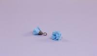 Кисточка шифоновая маленькая голубая (1шт)