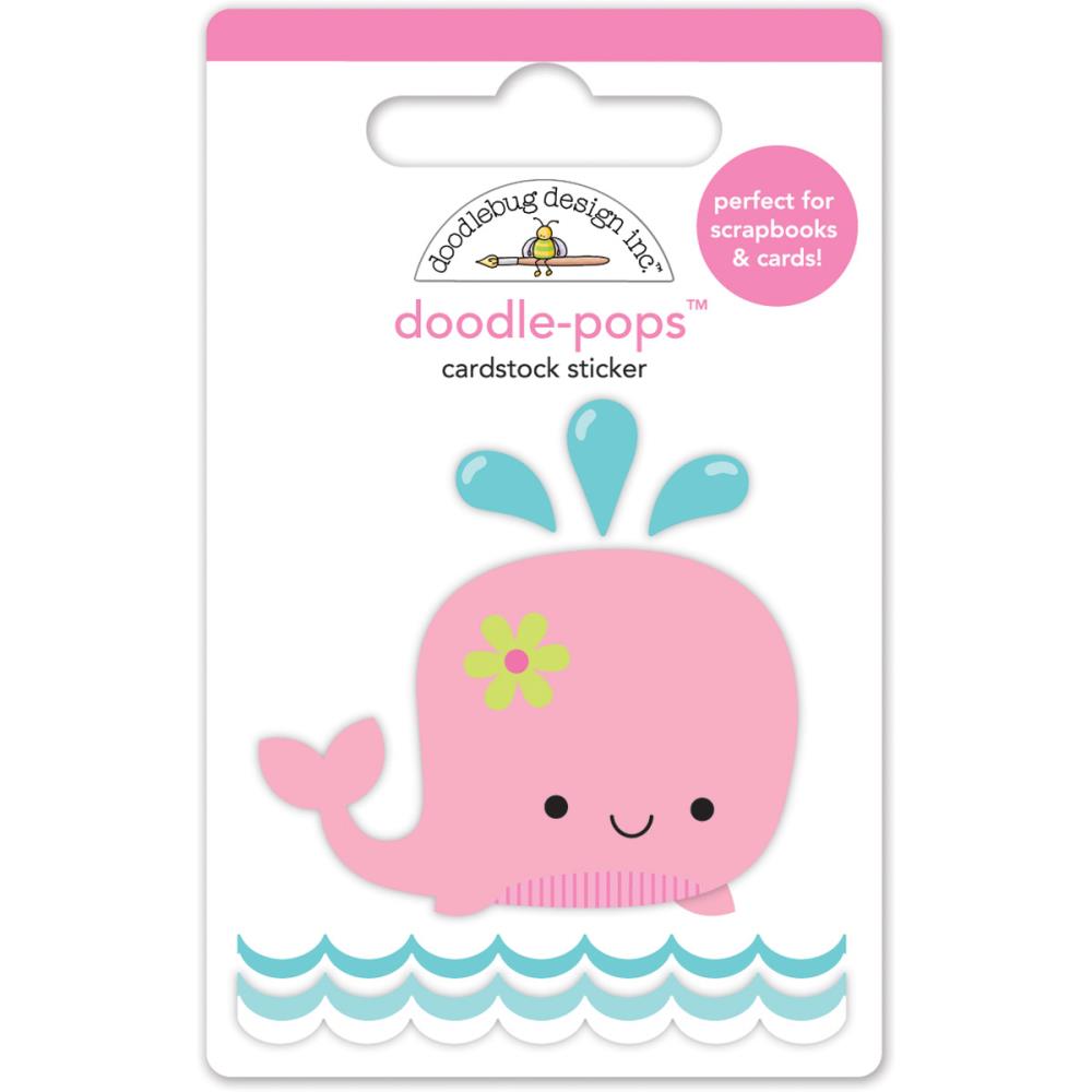 Обьемные 3D наклейки Doodlebug Doodle-Pops 3D Winnie Whale