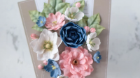 Набор цветов «Романс» сине-розовый