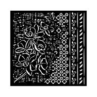 Трафарет к коллекции Orchids & Cats от Stamperia, 18x18 см, KSTDQ101