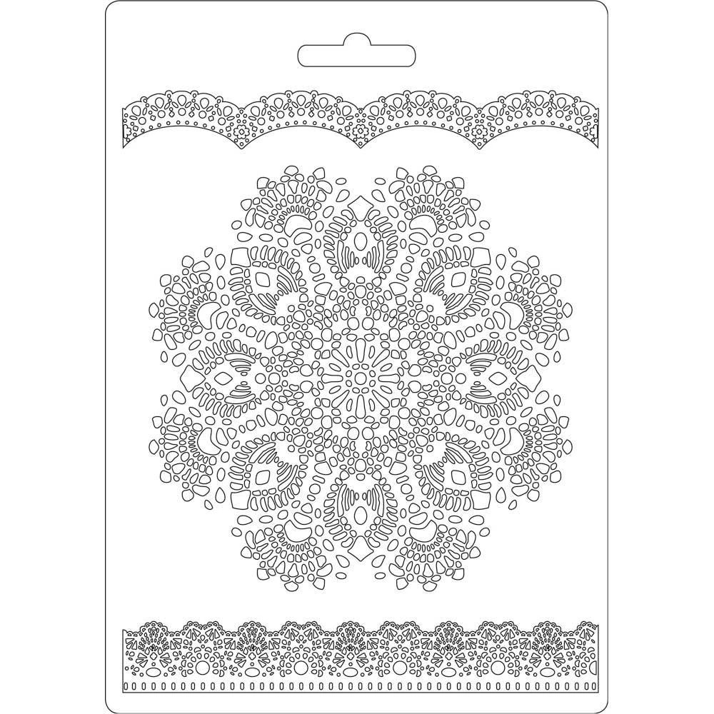 Молд фоновый, тонкий А5 "Doily pattern" от Stamperia, K3PTA516