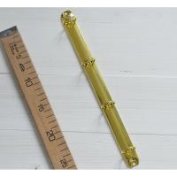 Кольцевой механизм А4 (29 см) на 4 отверстия, внутренний диаметр колец 2 см, цвет: Золото