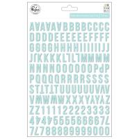 Паффи стикеры Алфавит The Mix No. 2 Puffy Alphabet Stickers, цвет голубой, Pinkfresh studio, 154 шт