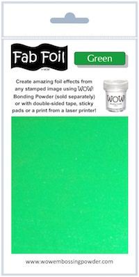 Фольга Fabulous Foils "Green" от WOW!, зеленый