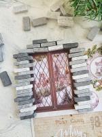 Декоративные кирпичики, 50 шт, серые