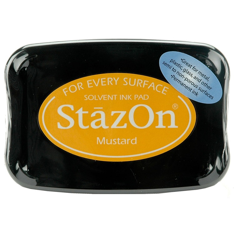 Подушечка чернильная Tsukineko "StazOn" 96х67мм, цвет: Горчичный