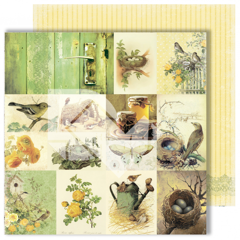 Лист для вырезания "Cards" из коллекции "Spring holidays", 30,5х30,5 см, пл. 250 г/м от DreamLight Studio