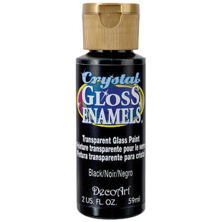 Кристальная эмаль Crystal Gloss Enamels Черная (59мл)