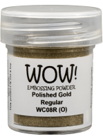 Металлизированная пудра для эмбоссинга Polished Gold от WOW!, размер обычный