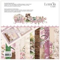 Набор двусторонней бумаги Secret Garden от Lemoncraft, 30x30 см, 6 листов+бонус, плотность 250 гр/м2