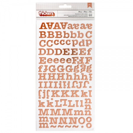 Клеевой чипборд алфавит, Коллекция FLOURISH от Crate Paper