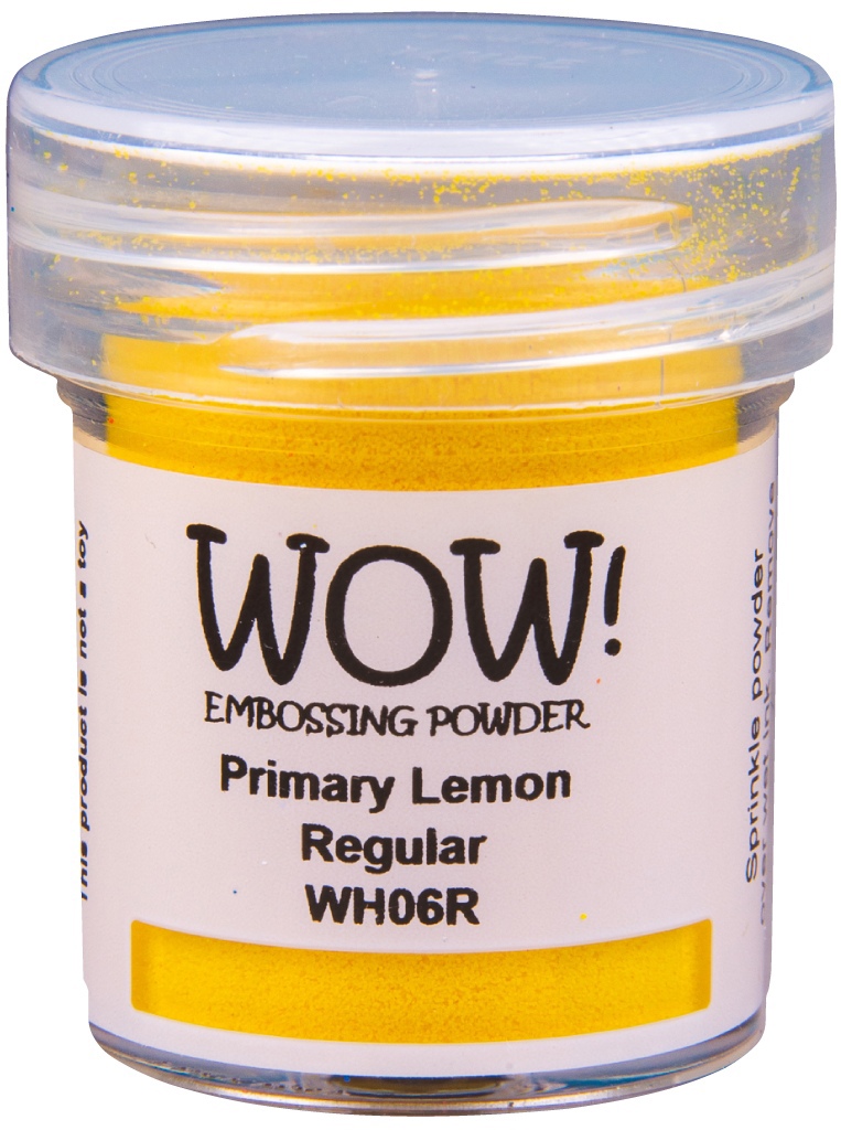 Пудра для эмбоссинга (базовые цвета) "Primary Lemon" от WOW!, размер обычный