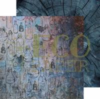 Лист двусторонней бумаги Волшебные снадобья из коллекции "Лесная ведьма", 30,5х30,5 см, 300г/м2, от EcoPaper