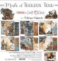 Набор двусторонней бумаги MISTS OF TOOLBOX TOWN 30,5x30,5cm, 250 гр/кв.м, 6 л.+ бонус, от Craft O'Clock