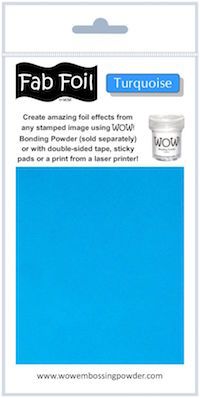 Фольга Fabulous Foils "Turquoise" от WOW!, бирюзовый